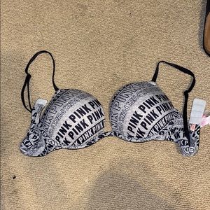 PINK super push up bra